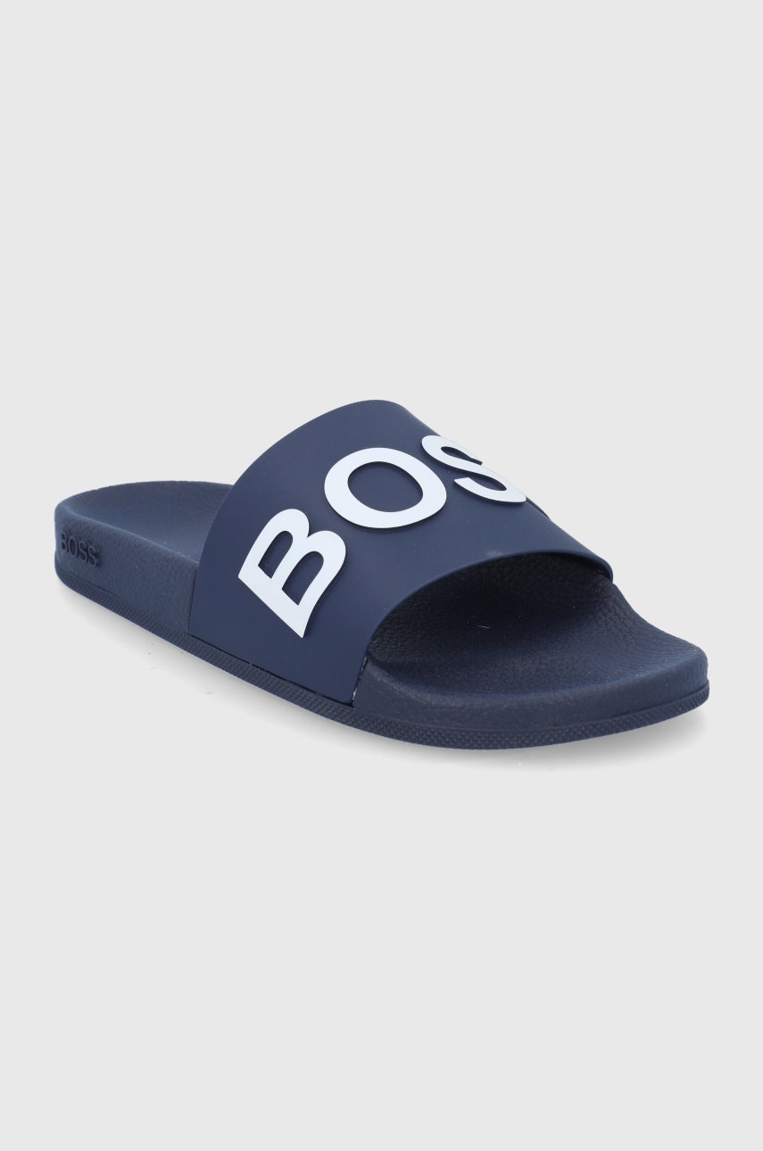 

Шльопанці Boss чоловічі колір синій