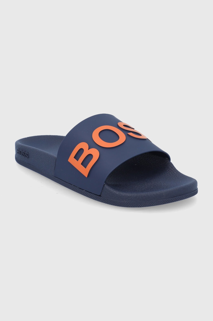 

Шльопанці Boss чоловічі колір синій