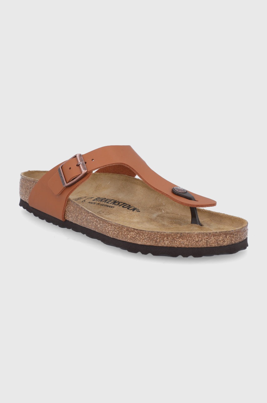

Вьетнамки Birkenstock Gizeh мужские цвет коричневый
