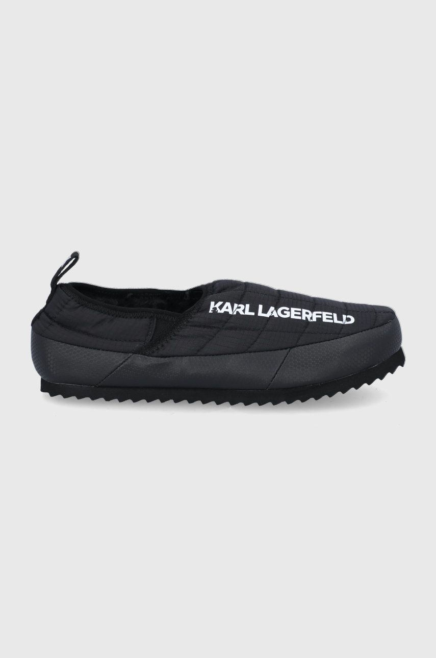 Papuče Karl Lagerfeld Kookoon čierna farba