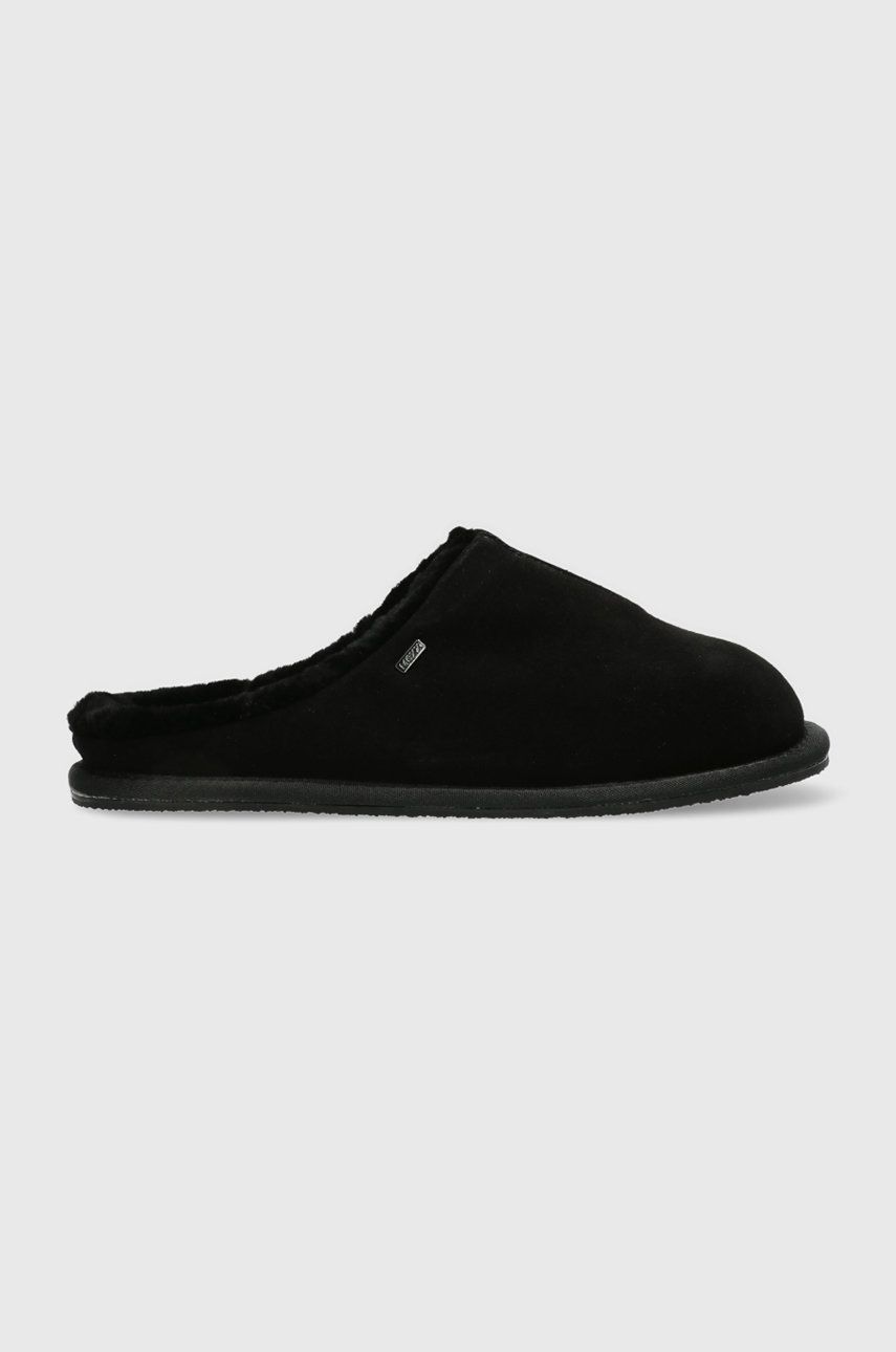 Mexx Papuci din piele întoarsă culoarea negru answear.ro imagine 2022 reducere
