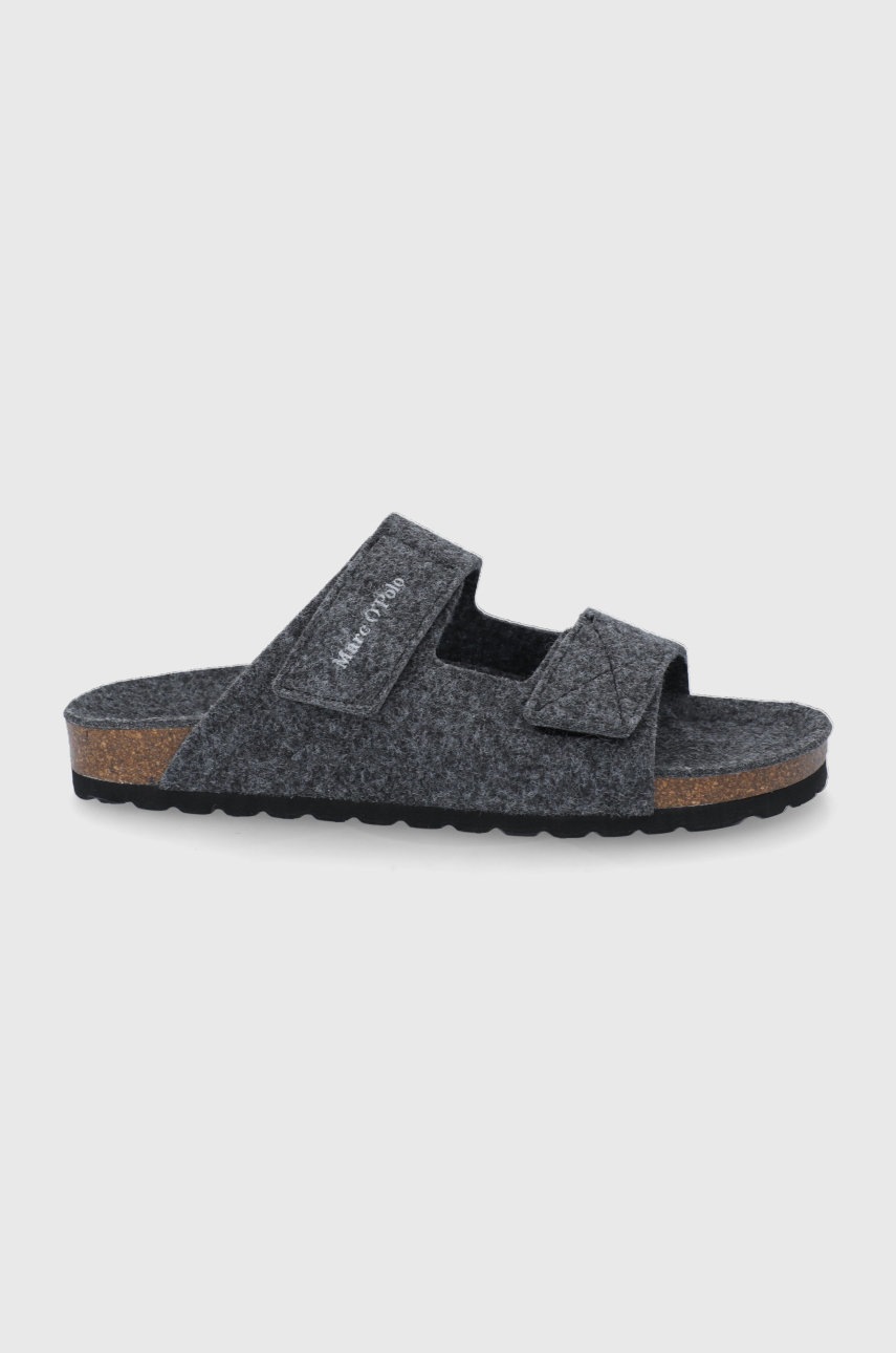 Marc O’Polo Papuci de casa culoarea gri Marc O’Polo Papuci de casa culoarea gri answear.ro