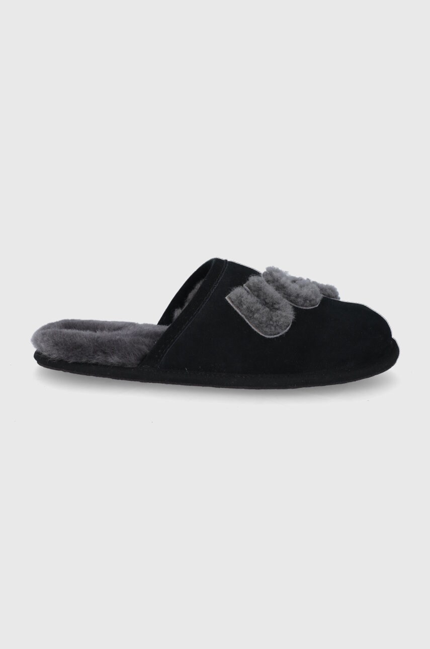 Ugg papuci din piele întoarsă culoarea negru