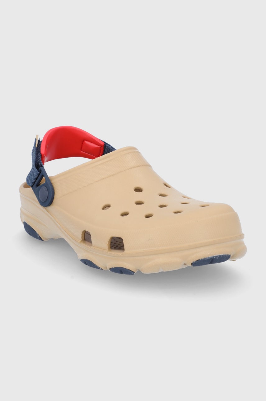 

Шльопанці Crocs чоловічі колір бежевий