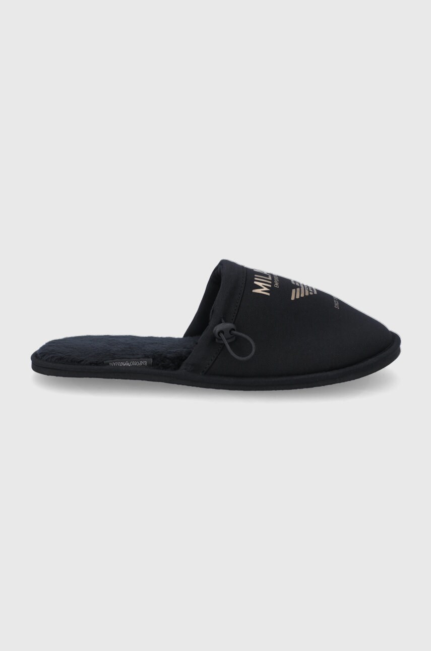 

Пантофи EA7 Emporio Armani в черно, Черен