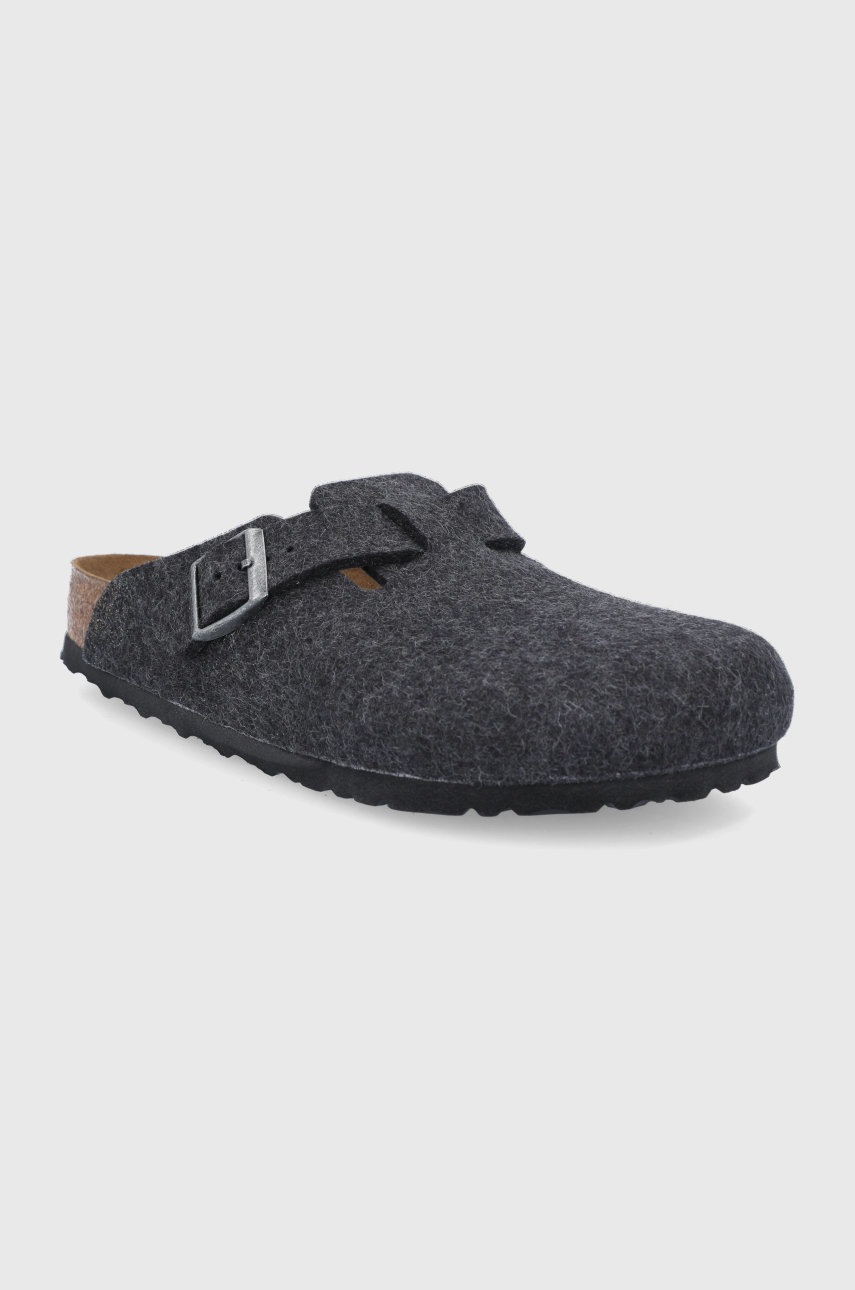 

Birkenstock - Шкіряні тапочки Boston