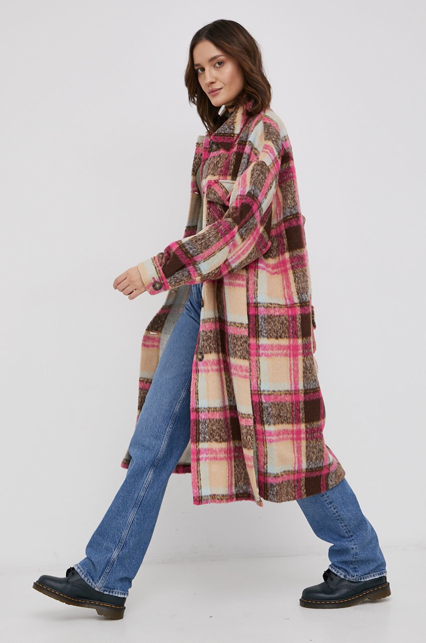 

Пальто Only женское цвет жёлтый переходное oversize