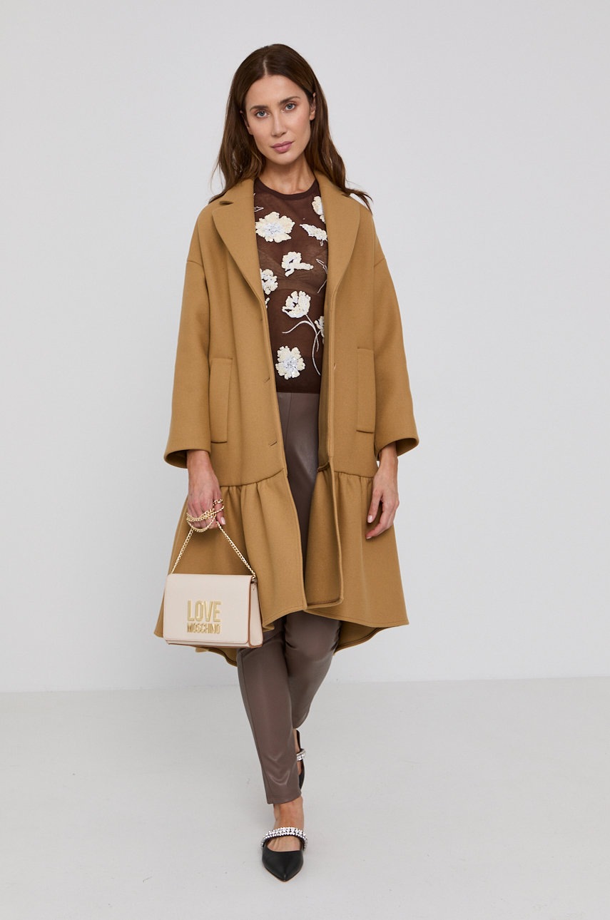 

Пальто Red Valentino женское цвет бежевый переходное
