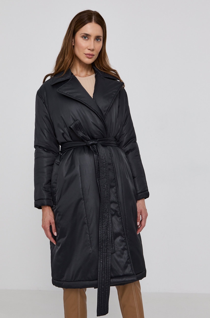 

Пальто Red Valentino жіноче колір чорний зимовий oversize