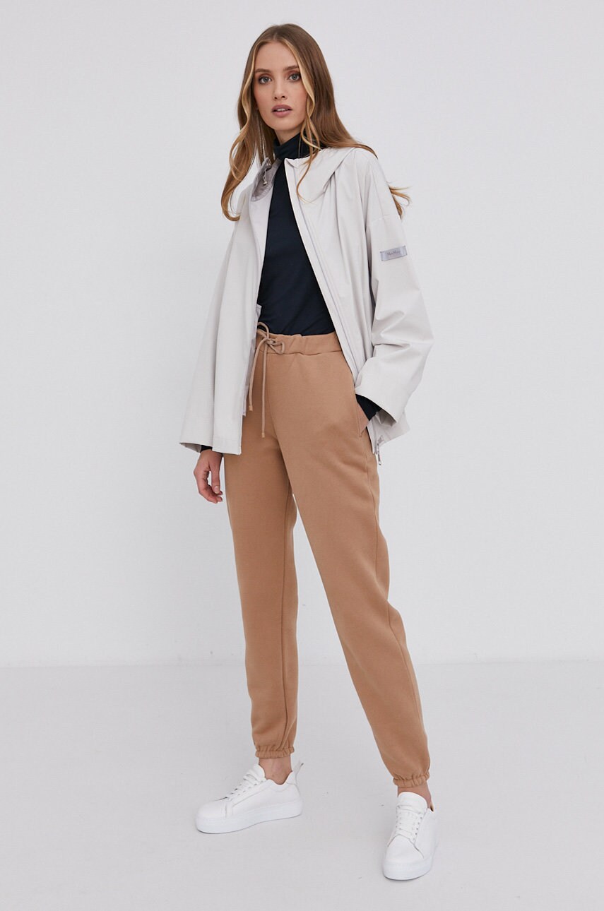 

Куртка Max Mara Leisure женская цвет кремовый переходная oversize