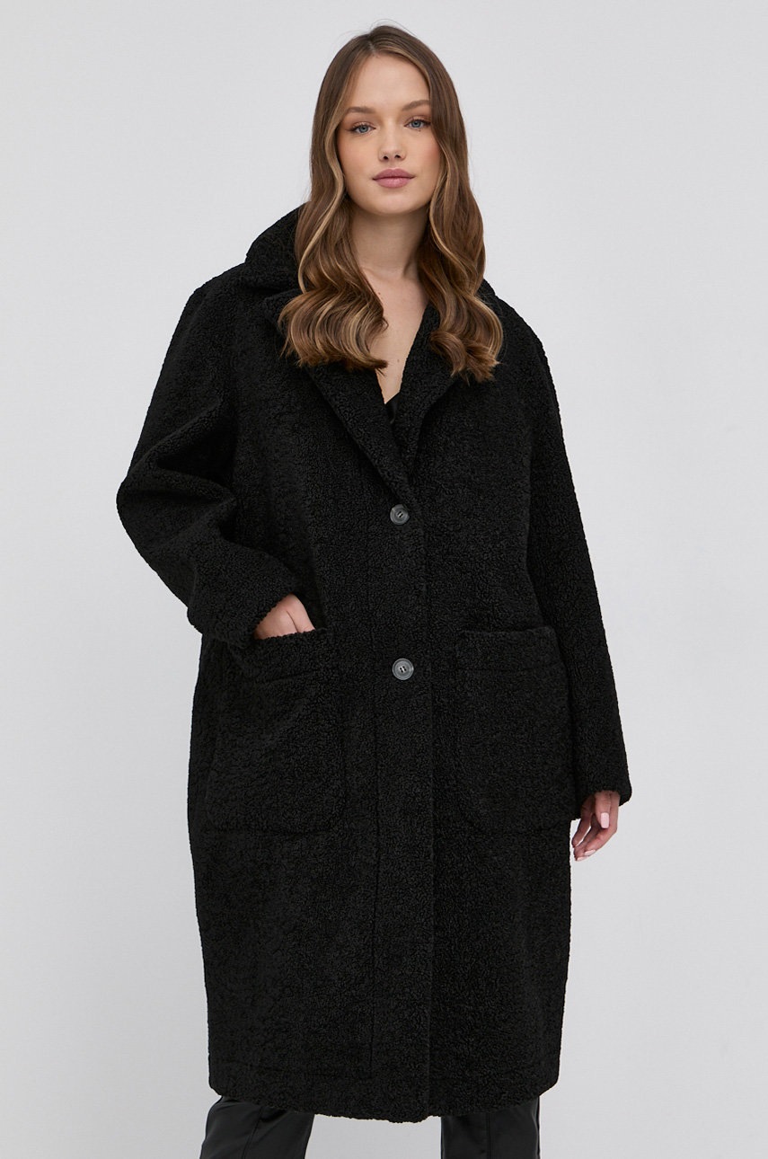 

Пальто Trussardi женское цвет чёрный переходное