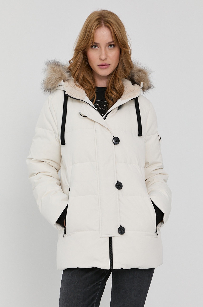 

Пухено яке Lauren Ralph Lauren дамско в кремаво със зимна изолация, Бежов