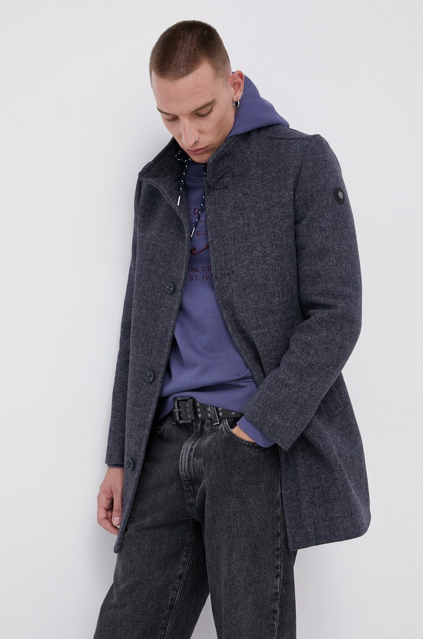 Tom Tailor Palton din lână culoarea gri, de iarnă answear imagine noua