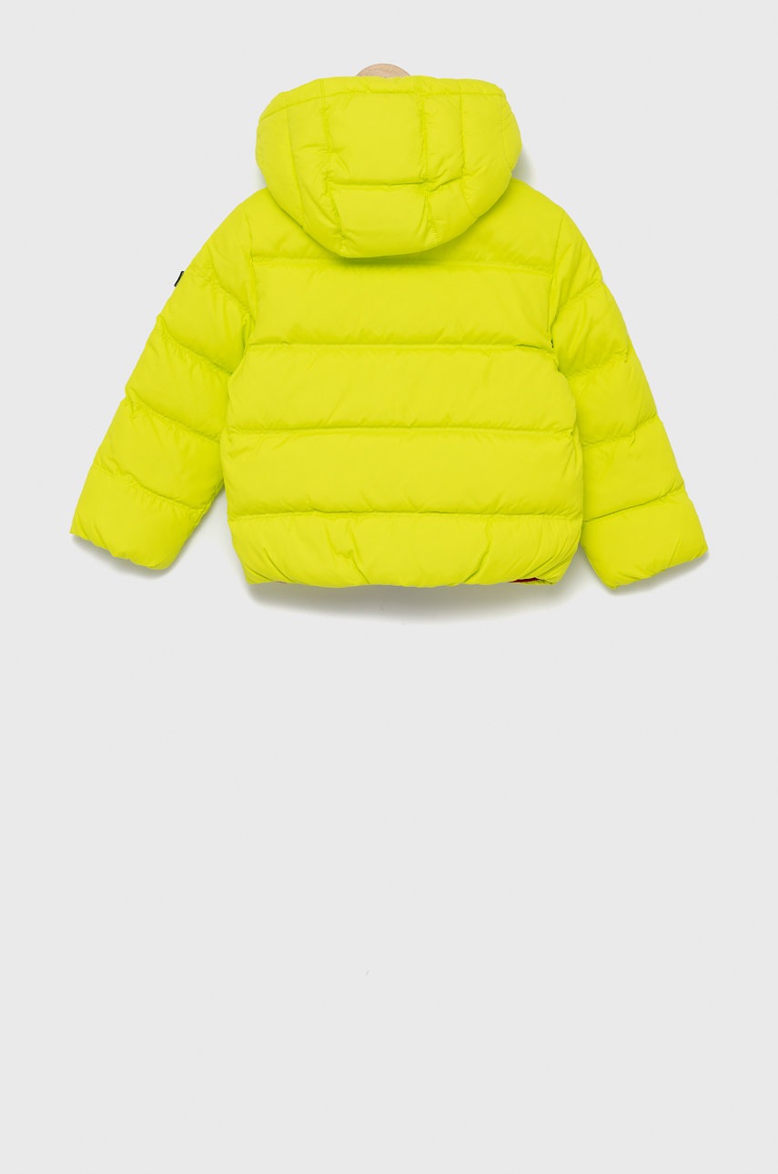 

Дитяча пухова куртка Tommy Hilfiger колір зелений
