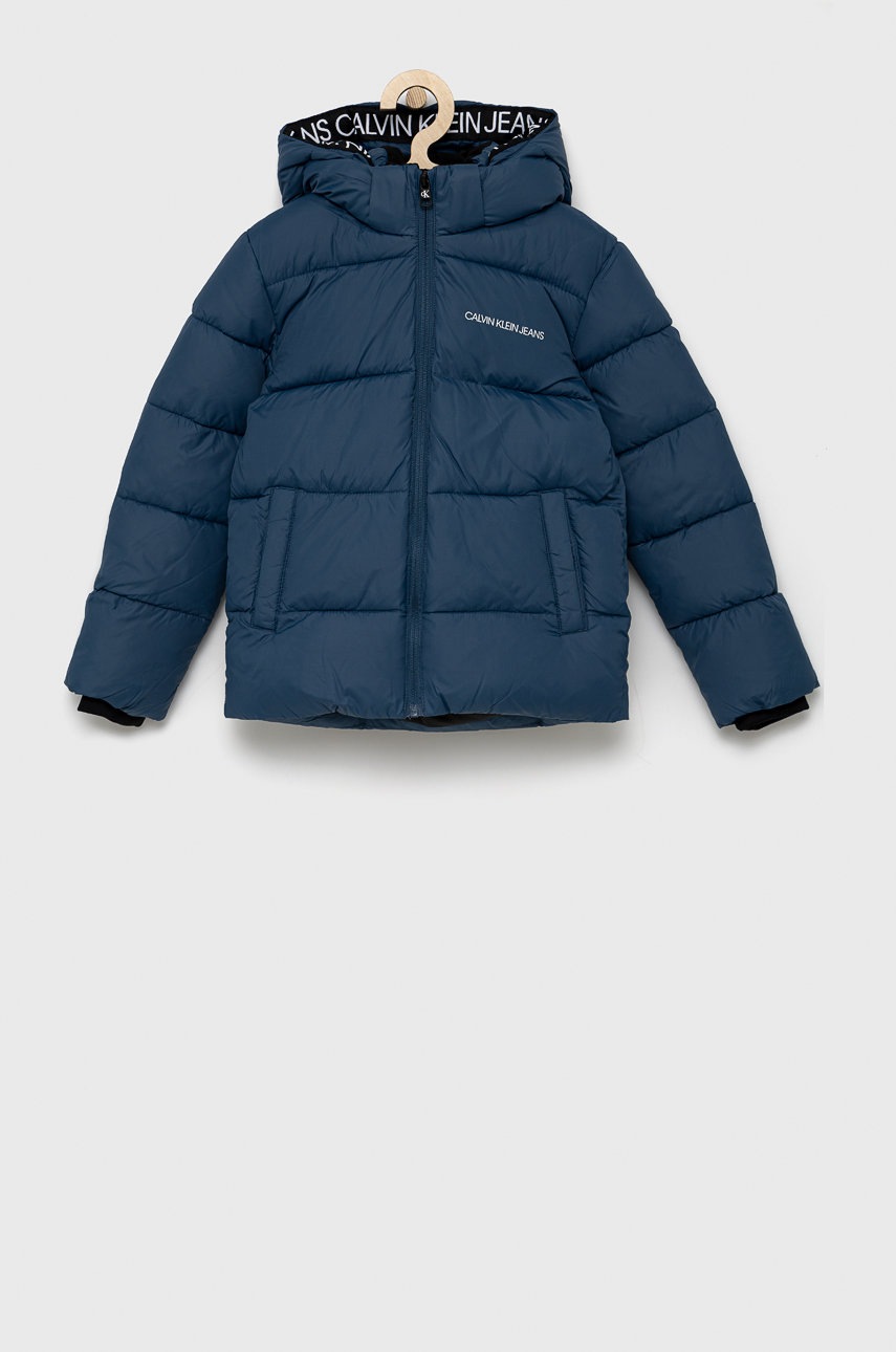 

Детско яке Calvin Klein Jeans в тъмносиньо, Тъмносин
