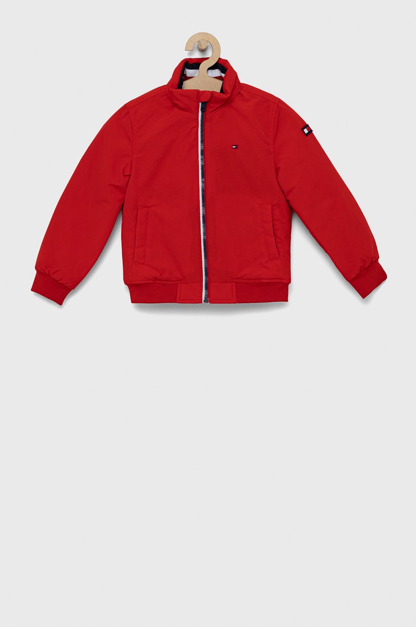

Детско яке Tommy Hilfiger в червено, Червен