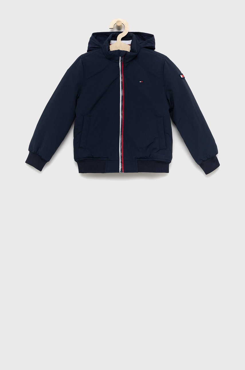 

Детско яке Tommy Hilfiger в тъмносиньо, Тъмносин