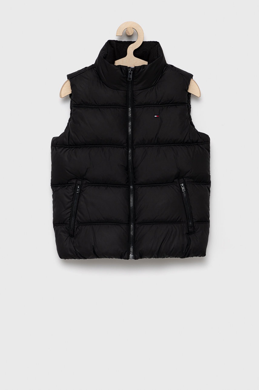 

Детски елек Tommy Hilfiger в черно, Черен