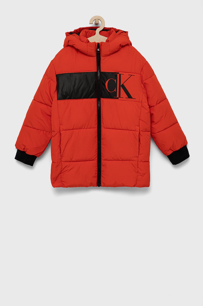 

Детско яке Calvin Klein Jeans в червено, Червен