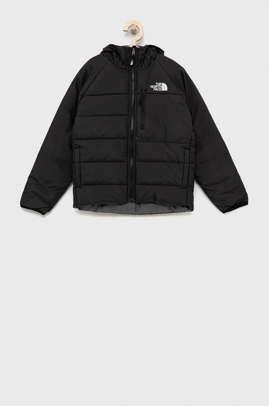 

Детско яке с две лица The North Face в черно, Черен