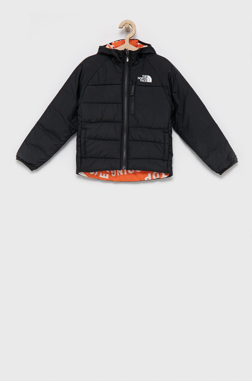 

Детско яке с две лица The North Face в сиво, Сив