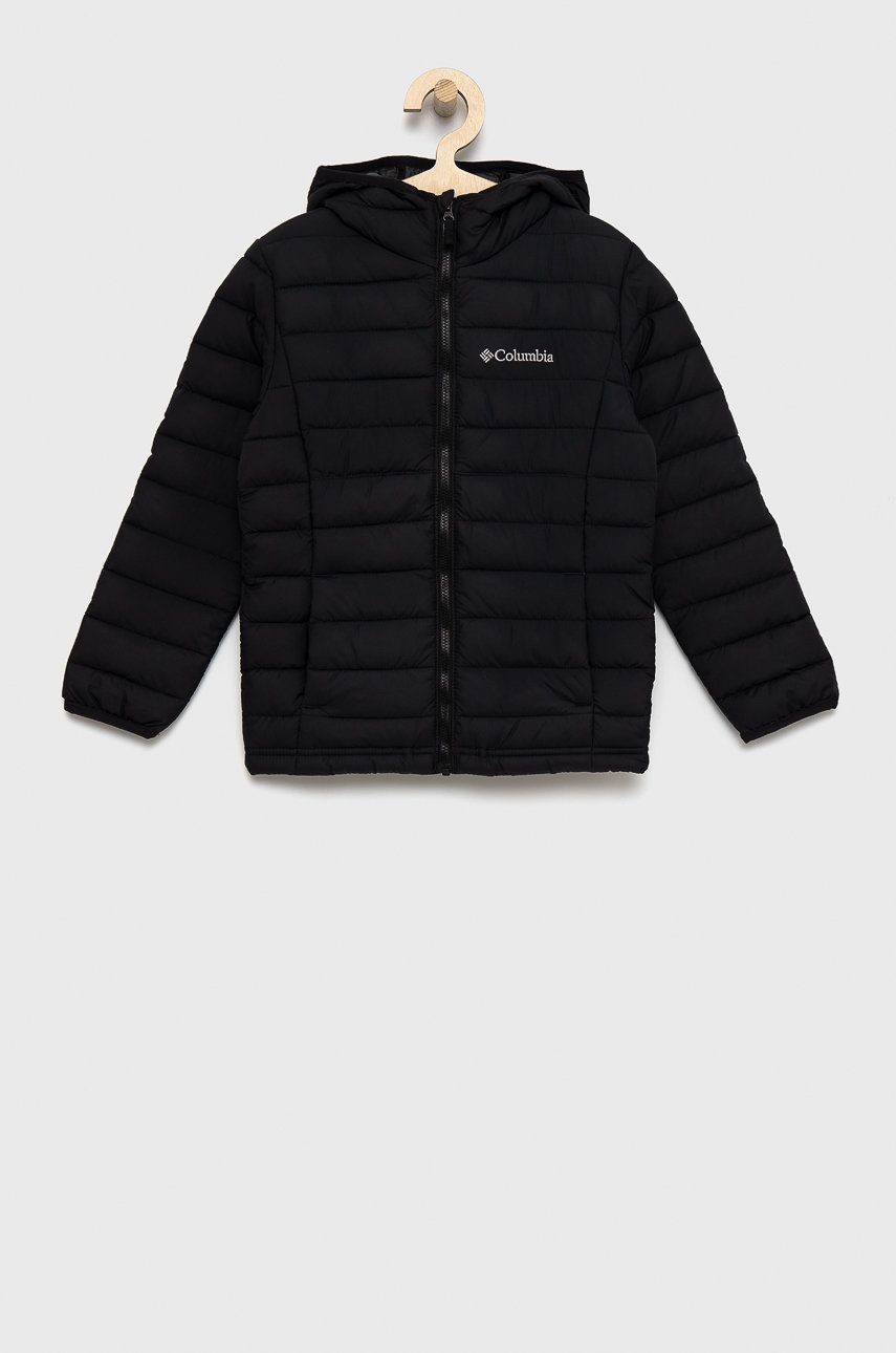 Dětská bunda Columbia černá barva - černá - Hlavní materiál: 100 % Polyester Podšívka: 100 % Po