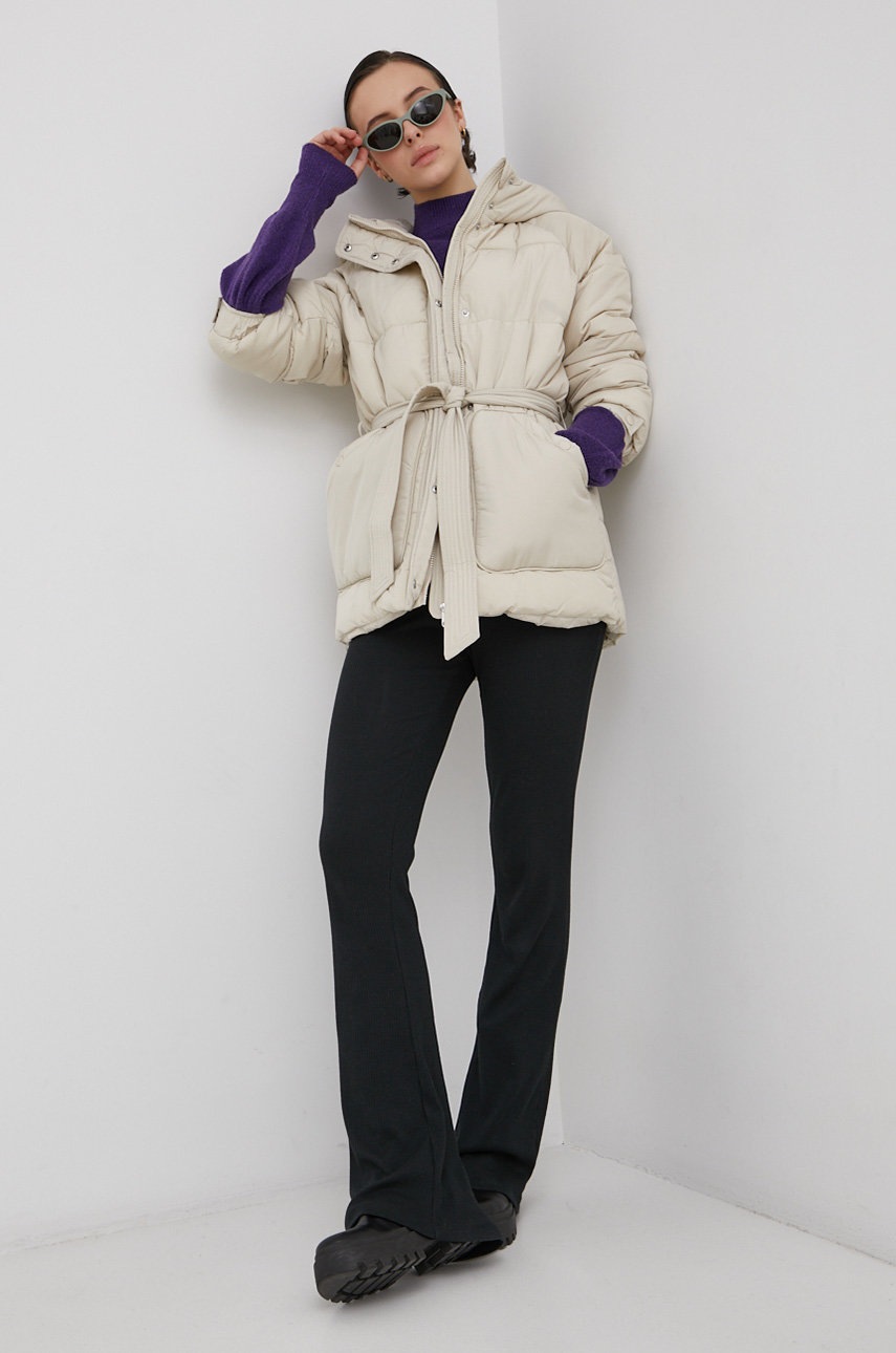 

Куртка Vero Moda колір кремовий зимова oversize