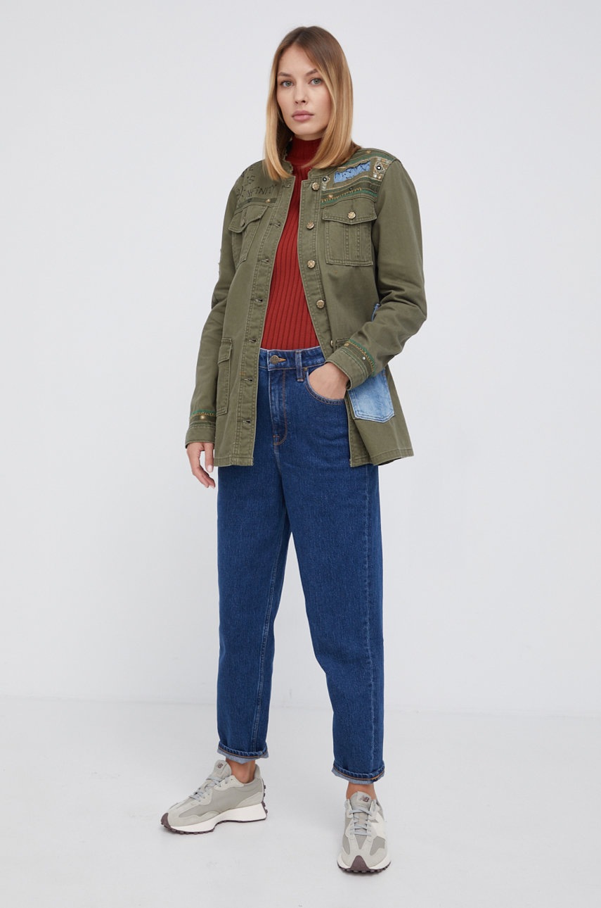

Хлопковая рубашка Desigual женская regular