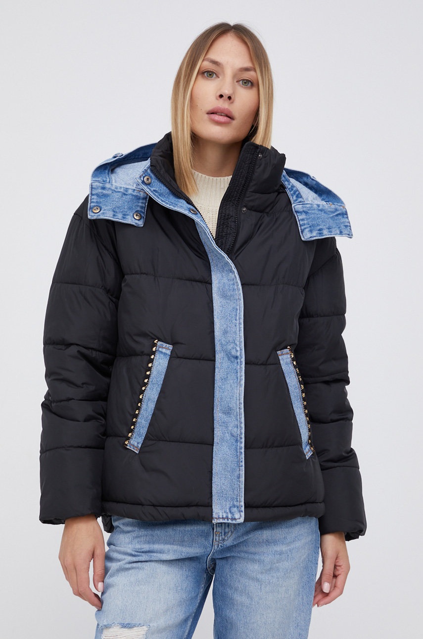 

Куртка Desigual женская цвет чёрный зимняя oversize
