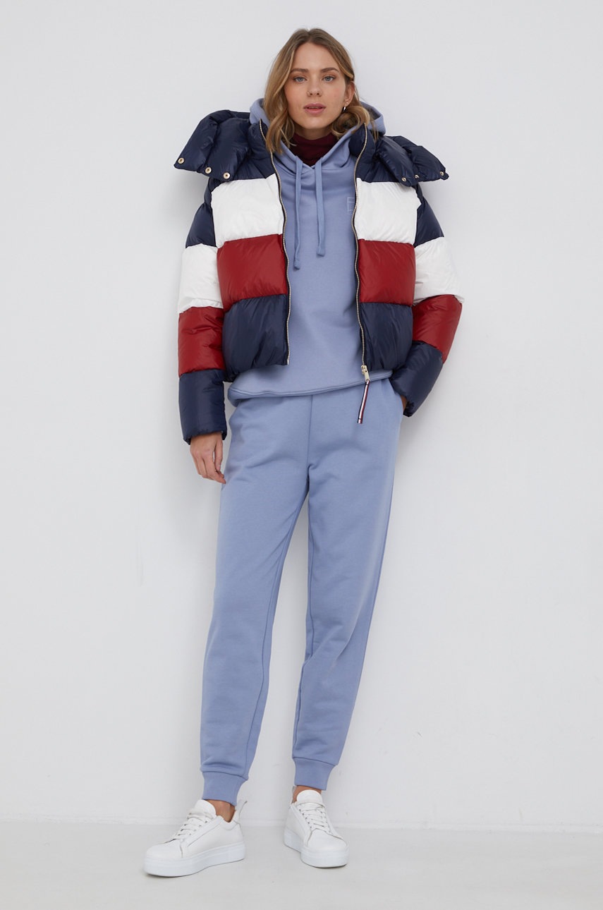 

Пухено яке Tommy Hilfiger дамско със зимна изолация, Многоцветен