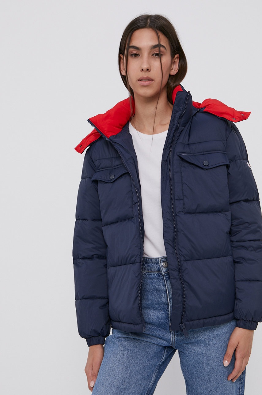 

Куртка Tommy Jeans жіноча колір синій зимова