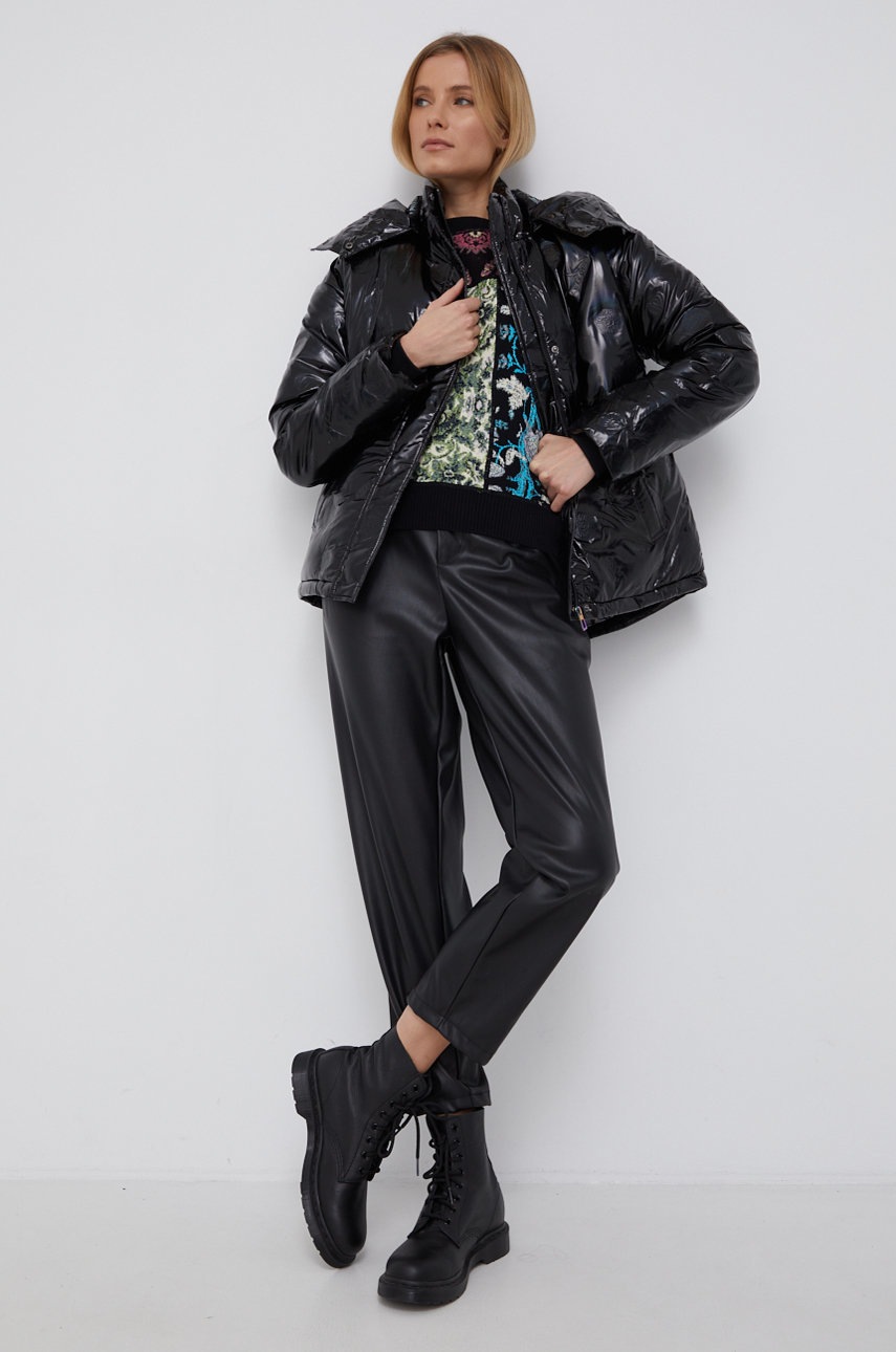 

Куртка Desigual цвет чёрный зимняя oversize
