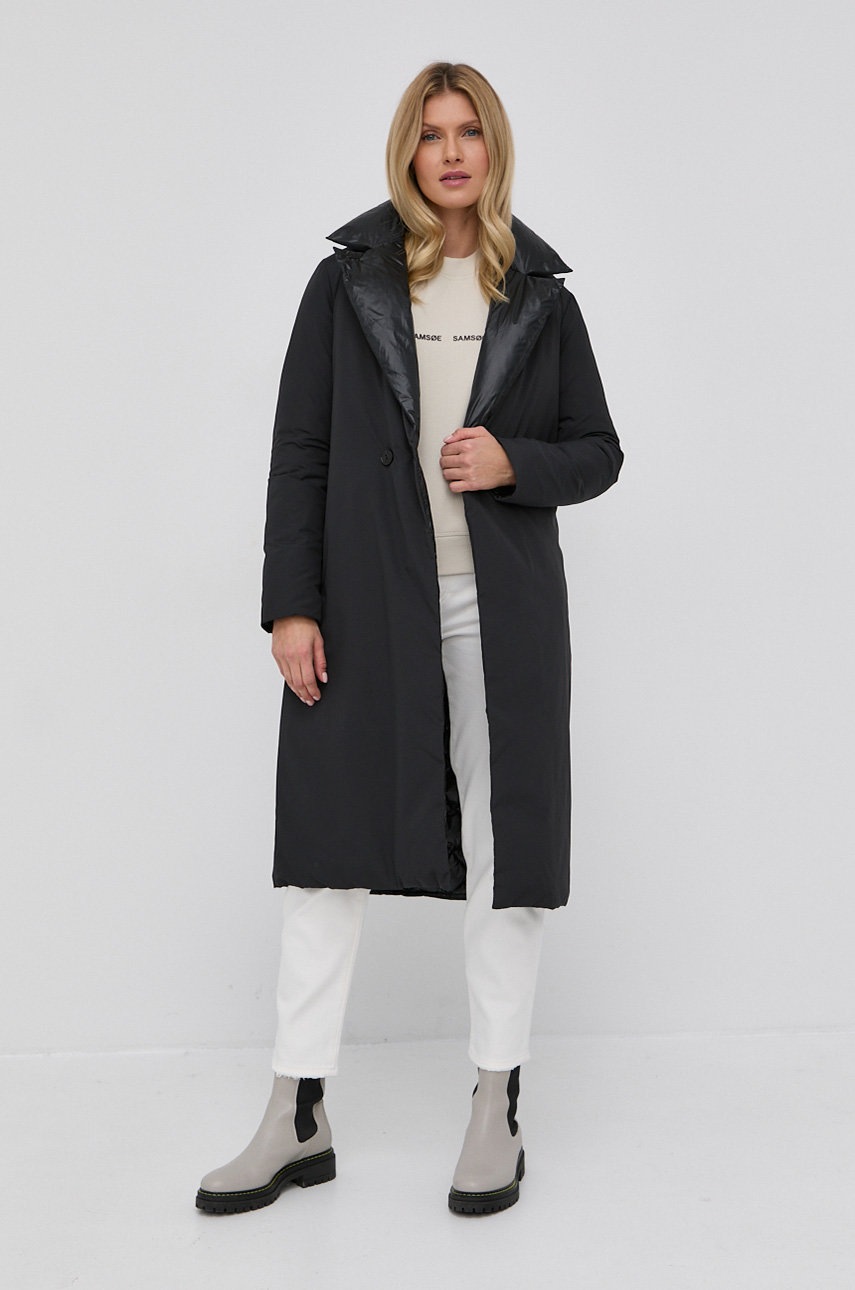 

Пуховая куртка Patrizia Pepe женская цвет чёрный зимняя oversize