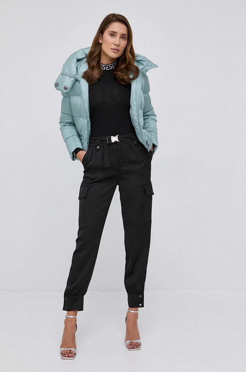 

Куртка Pinko жіноча колір зелений зимова oversize