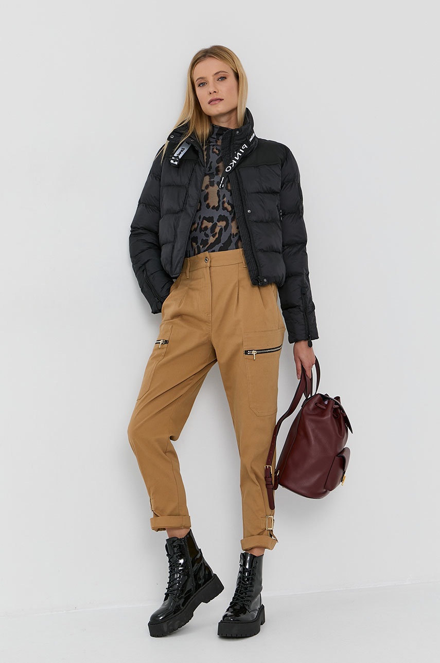 

Куртка Pinko женская цвет чёрный зимняя oversize