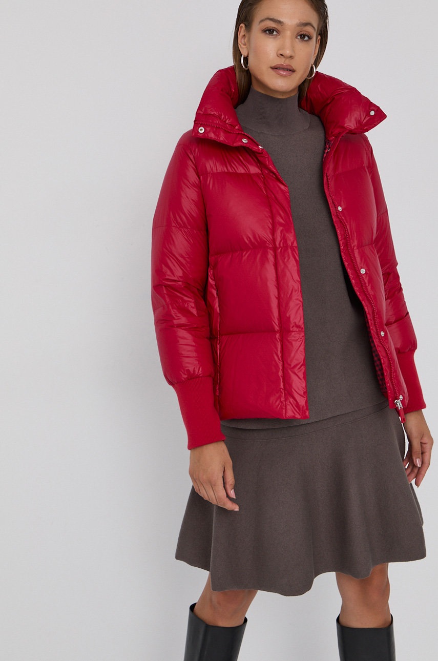 

Пуховая куртка MAX&Co. женская цвет красный зимняя oversize