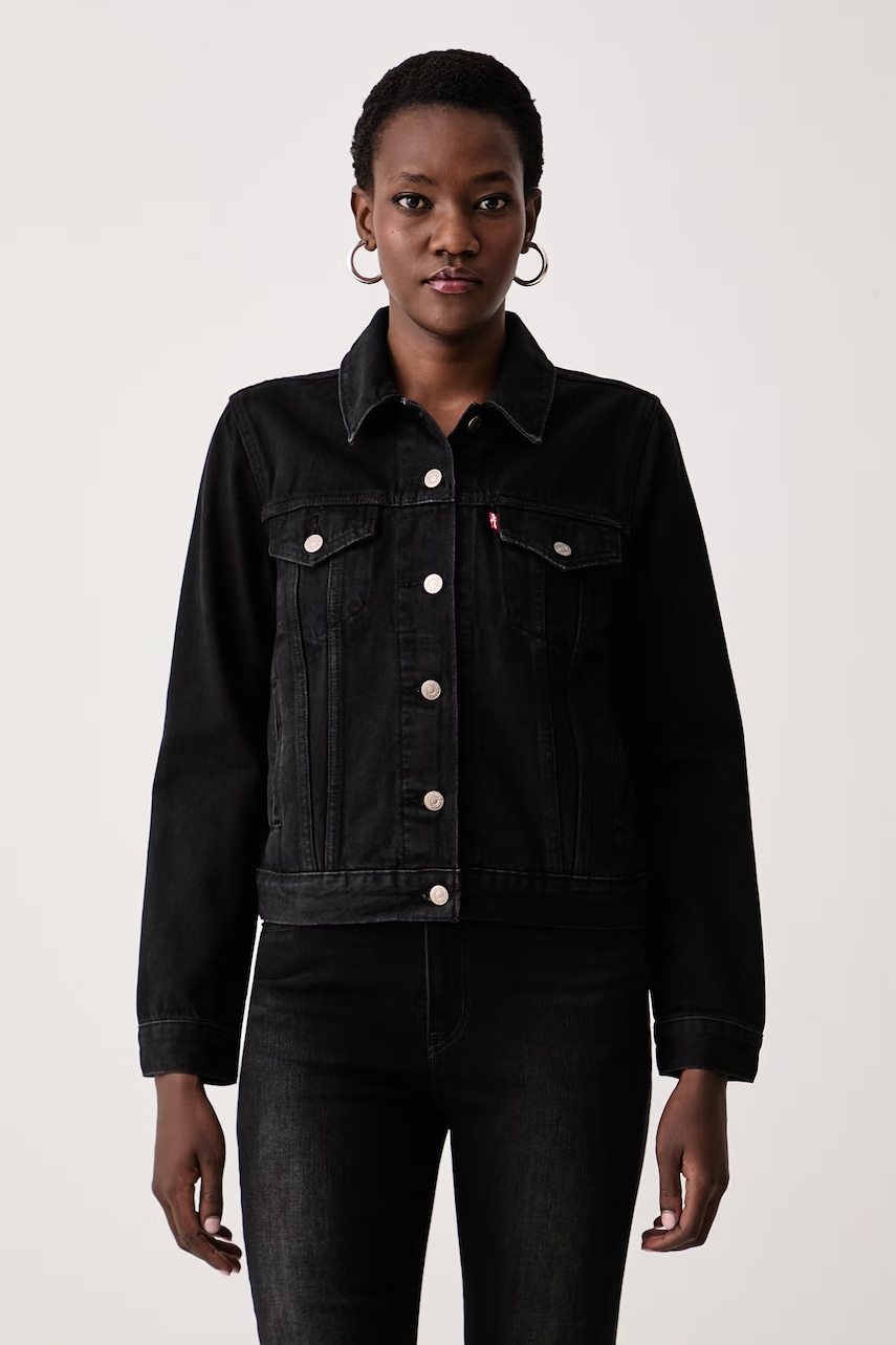 Levi's kurtka przejściowa damska jeansowa ORIGINAL czarna 29945-0070