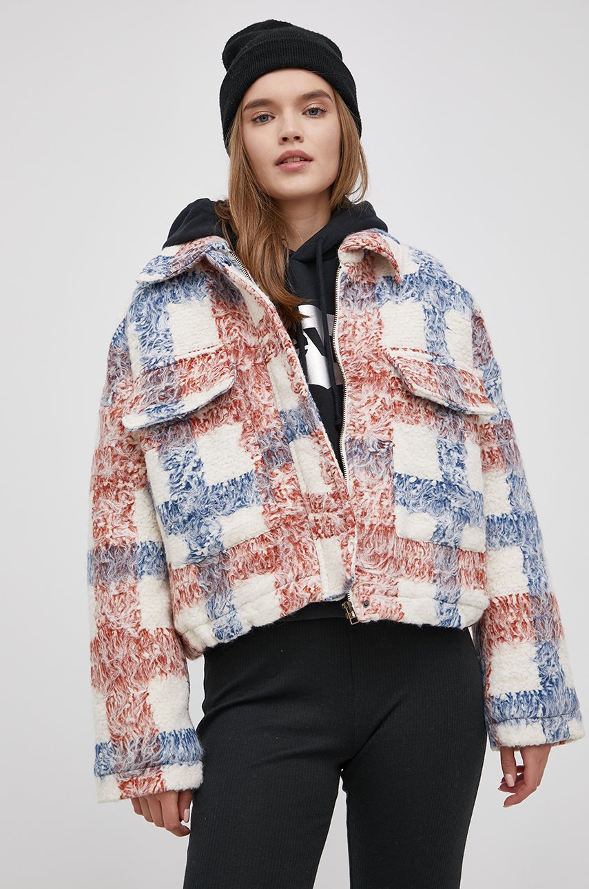 

Яке с вълна Levi's с преходна изолация с уголемена кройка, Многоцветен