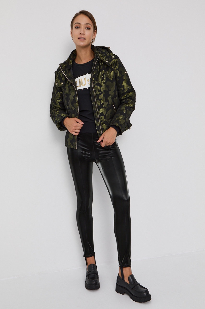 

Яке Liu Jo дамско в зелено със зимна изолация, Зелен