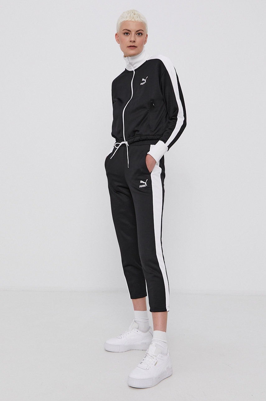 

Кофта Puma 531623 жіноча колір чорний з принтом