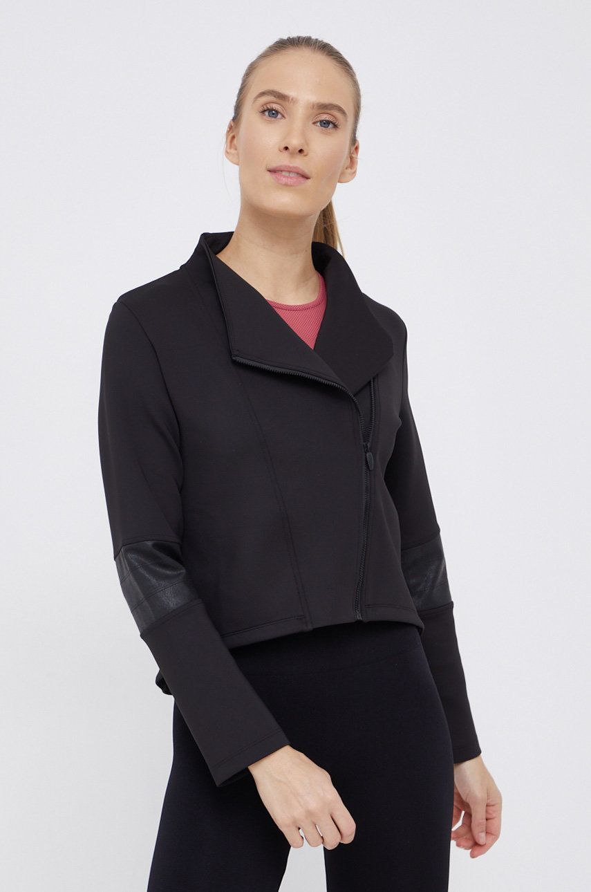 Puma Geacă femei, culoarea negru, de tranzitie answear imagine noua