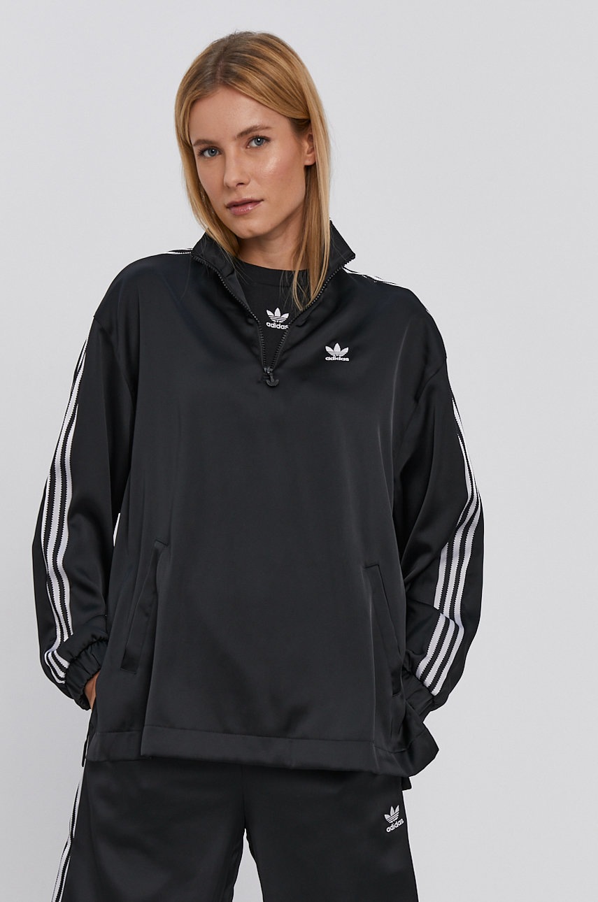 

Кофта adidas Originals женская цвет чёрный с аппликацией