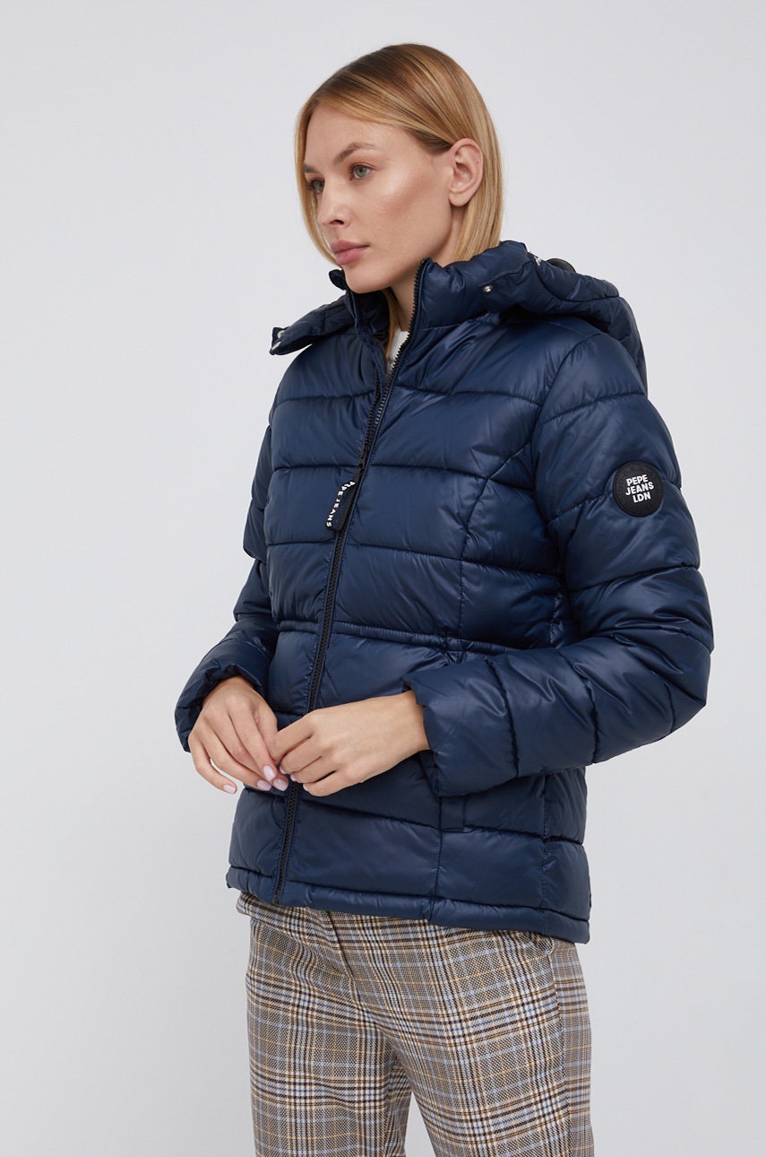 

Яке Pepe Jeans дамско в тъмносиньо със зимна изолация, Тъмносин