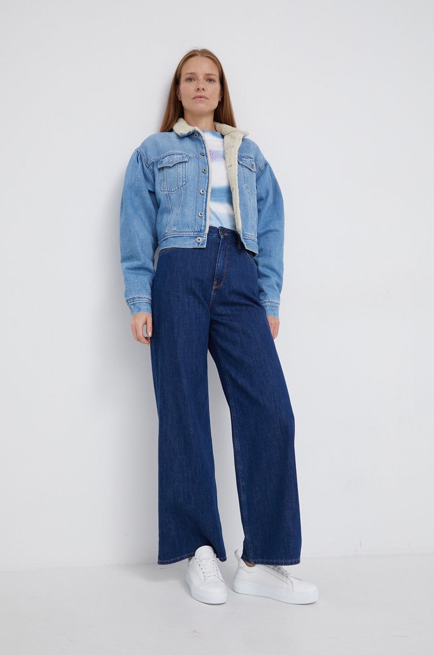 

Джинсова куртка Pepe Jeans жіноча перехідна oversize