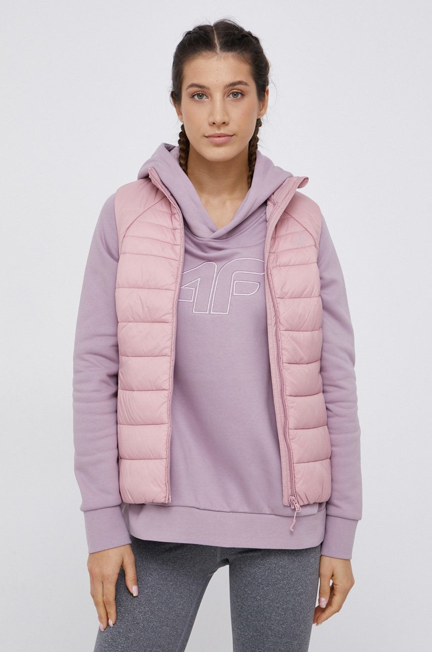 4F Vestă femei, culoarea roz, de iarnă 2023 ❤️ Pret Super answear imagine noua 2022