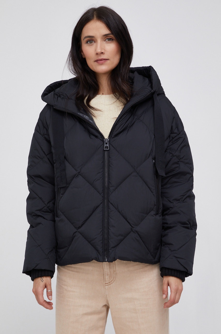 

Пуховая куртка Marc O'Polo женская цвет чёрный зимняя oversize