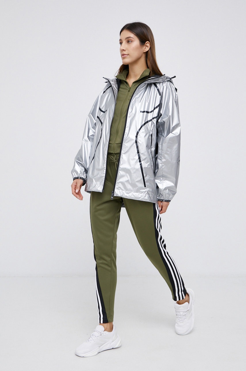 

Куртка adidas by Stella McCartney женская цвет серебрянный переходная