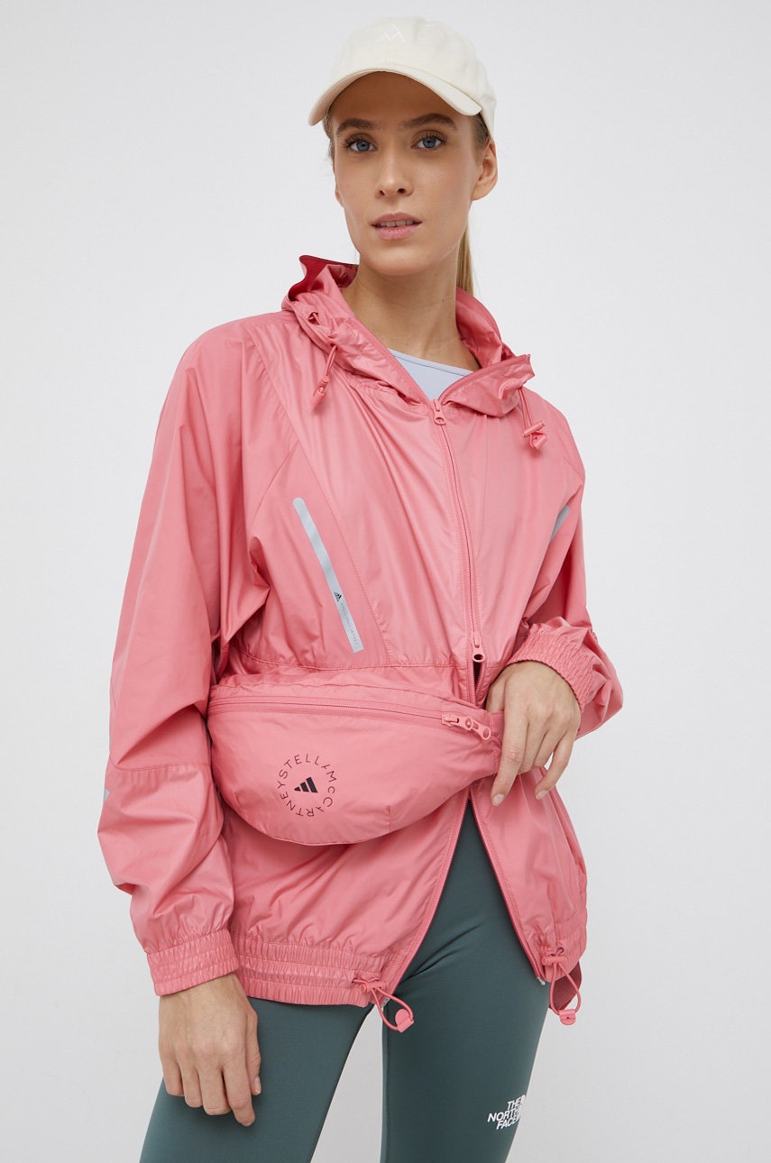 

Куртка з поясною сумкою adidas by Stella McCartney колір фіолетовий перехідна