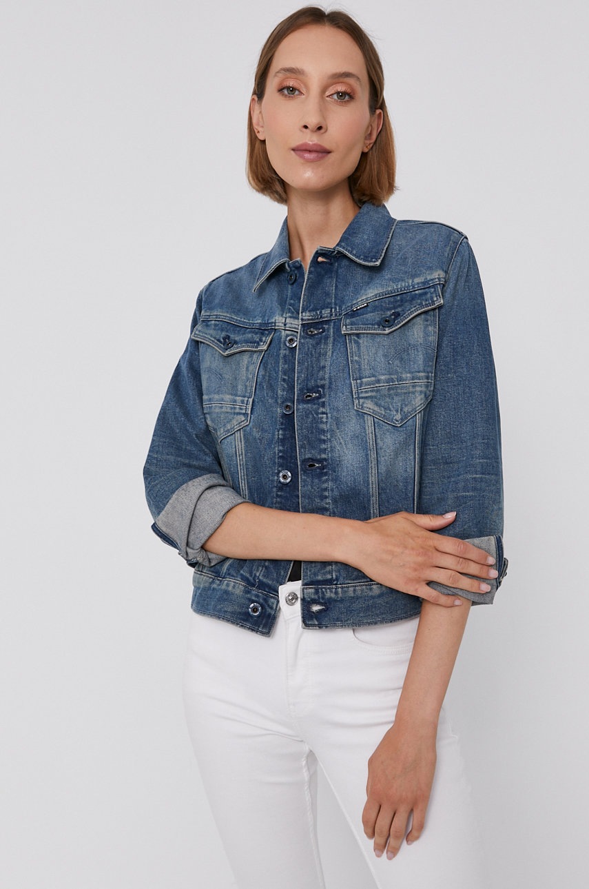 

Джинсова куртка G-Star Raw жіноча перехідна