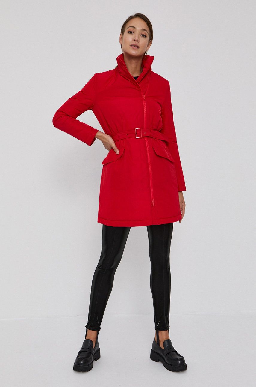 Love Moschino Geacă femei, culoarea rosu, de tranzitie answear.ro imagine noua 2022